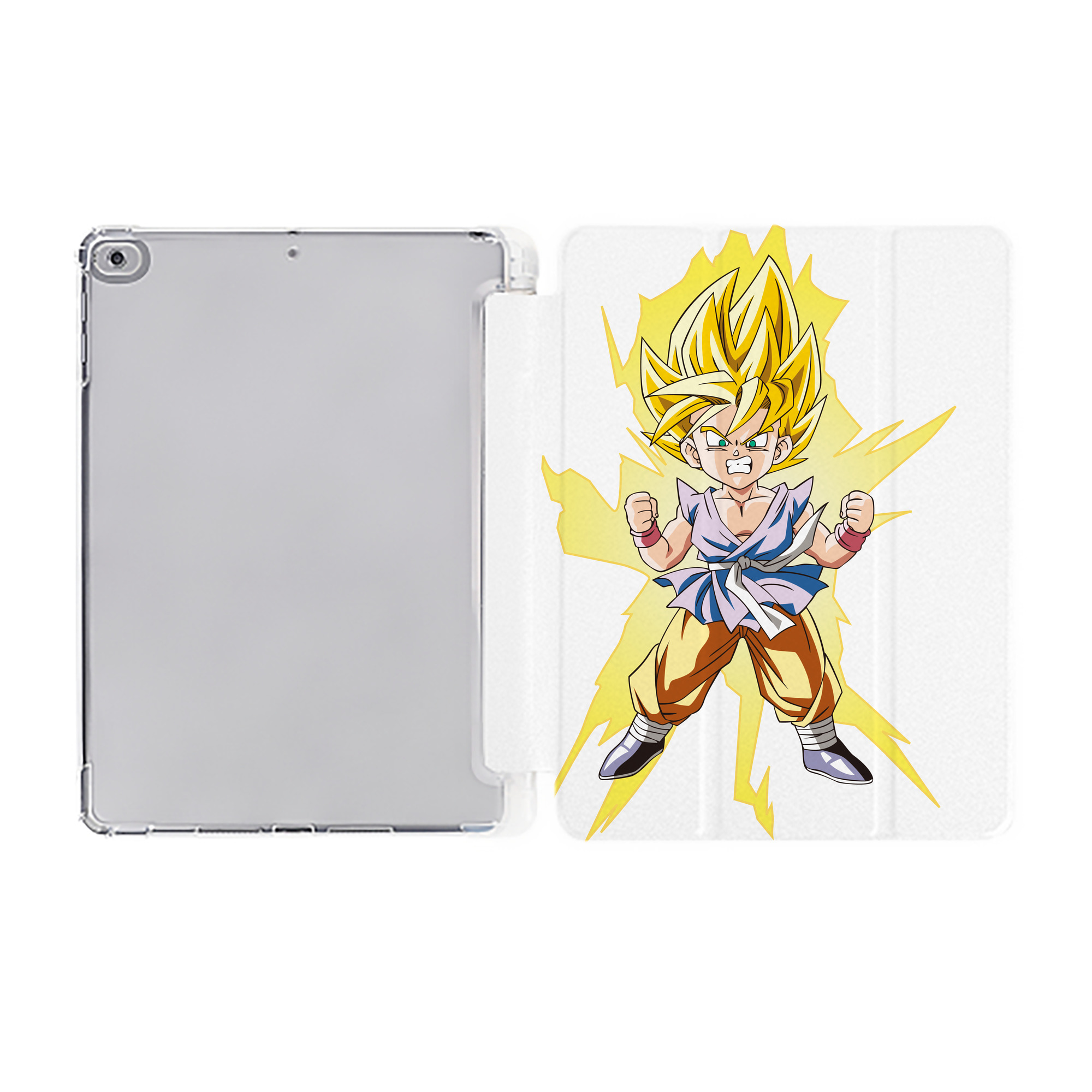 （画像用） ドラゴンボール ベジット DRAGON BALL Vegetto IPad ケース ペン収納付き 三つ折りスタンド PUレザー×シリコン 対応機種9.5/10.5/10.9インチ